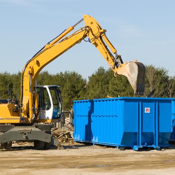 what size residential dumpster rentals are available in Baring